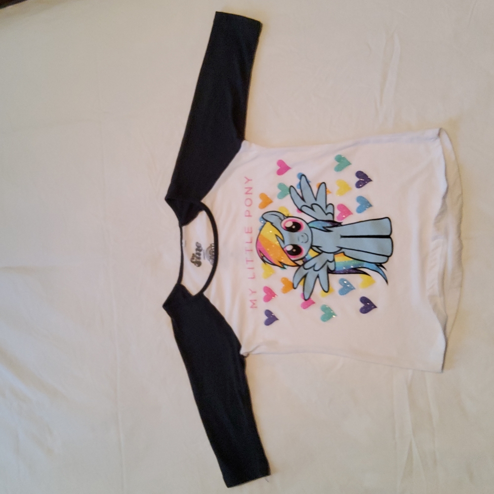 My Little Pony Rainbow Dash 3 quarter raglan sleeve tee